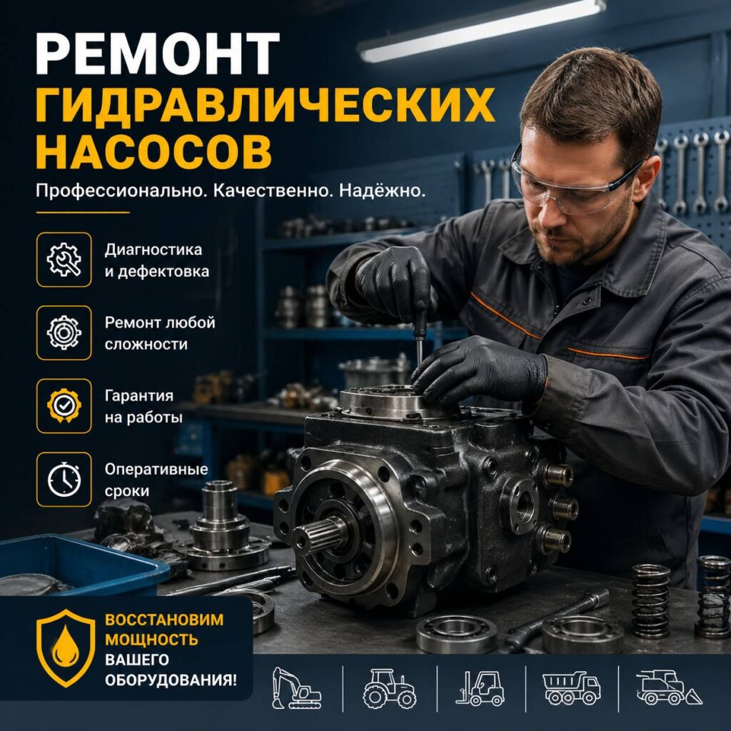 Ремонт гидравлических насосов